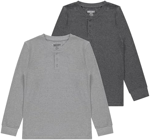2-Pack Thermal Henley Tops