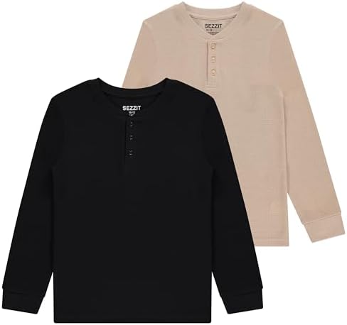 2-Pack Thermal Henley Tops