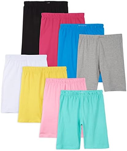 8-Pack Girls Bike Shorts